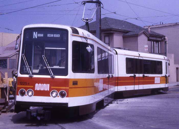 MUNI Boeing streetcar 1225